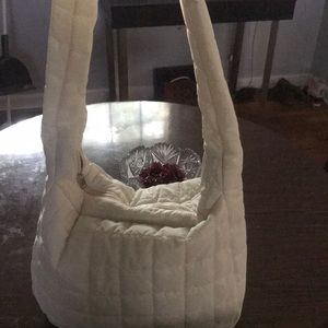 White puff bag